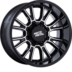 Moto Metal 18x9 MO810 Legacy Gloss Black Machined +1mm