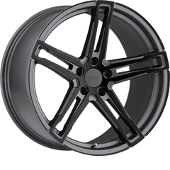 TSW 17x8 Mechanica Matte Gunmetal w/ Matte Black Face +45mm