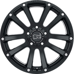 Black Rhino 20x9.5 Highland Matte Black w/ Milled Spokes +12mm