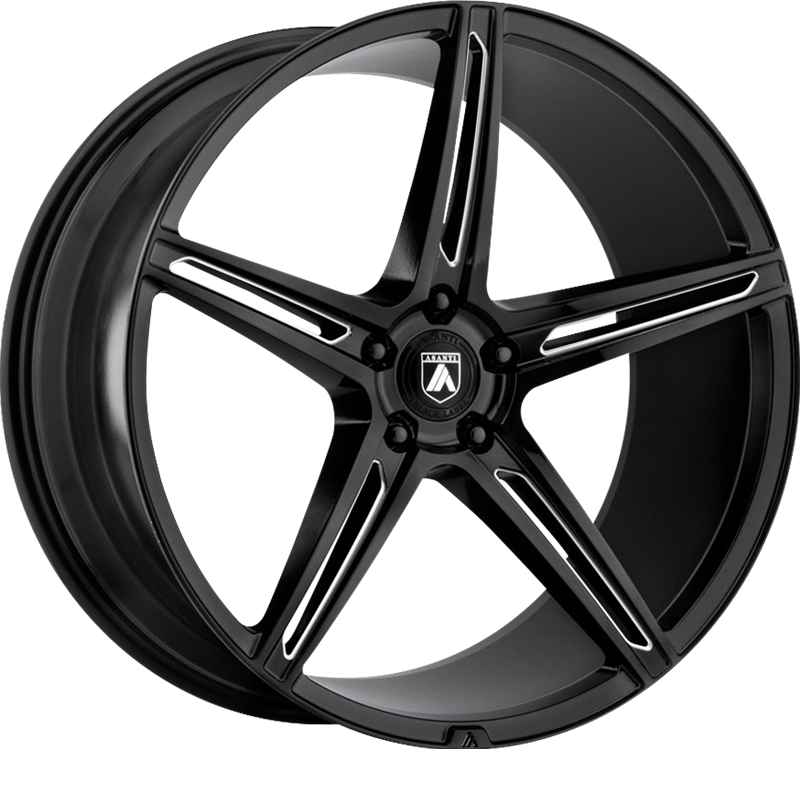 Asanti 20x9 ABL-22 Alpha 5 Gloss Black Milled +34mm