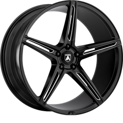 Asanti 20x9 ABL-22 Alpha 5 Gloss Black Milled +34mm