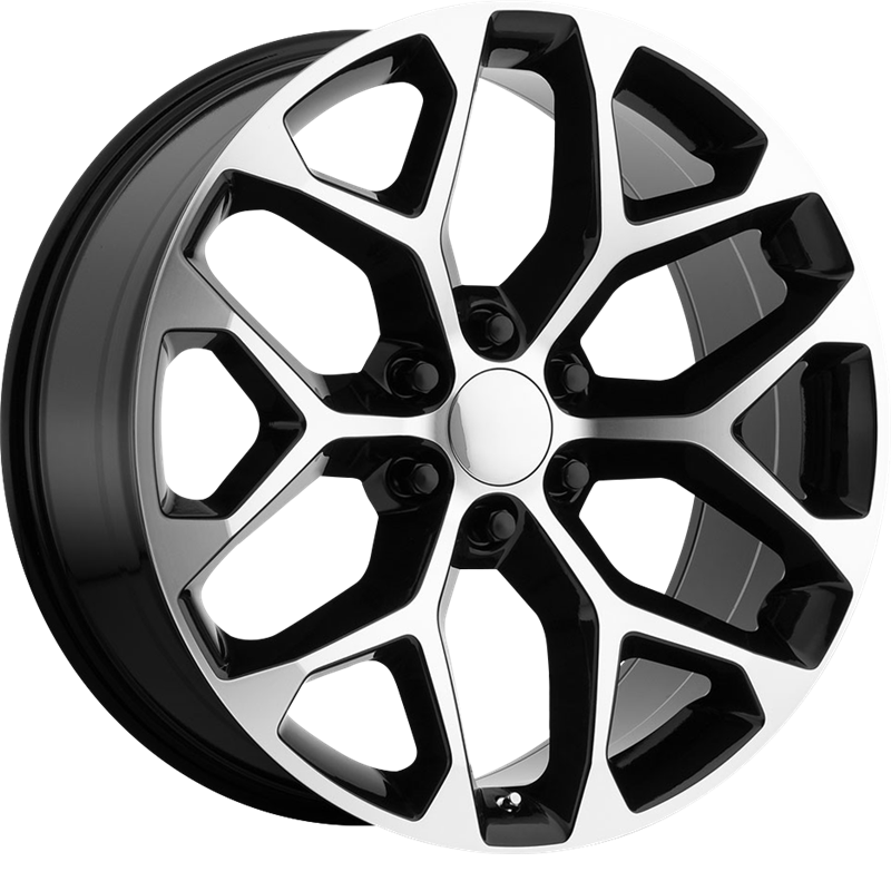 Performance Replicas 20x9 PR176 Gloss Black Machined +24mm