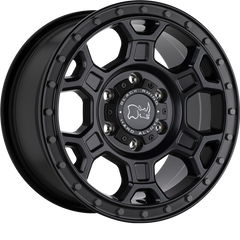 Black Rhino 18x8 Midhill Matte Black w/ Gunmetal Bolts +48mm