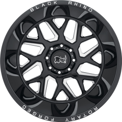 Black Rhino 20x9.5 Reaper Gloss Black w/ Milled Spokes -18mm