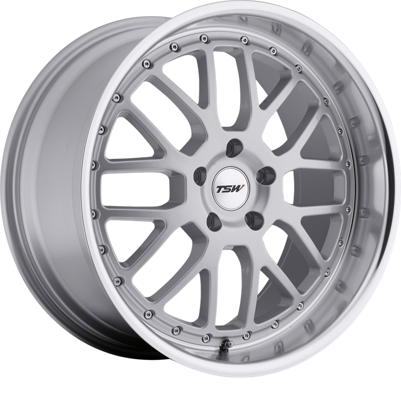 TSW 17x8 Valencia Silver w/ Mirror Cut Lip +32mm