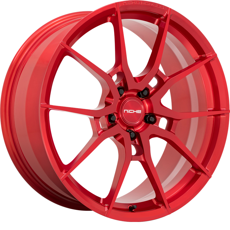 Niche 20x10 T113 Kanan Brushed Candy Red +25mm