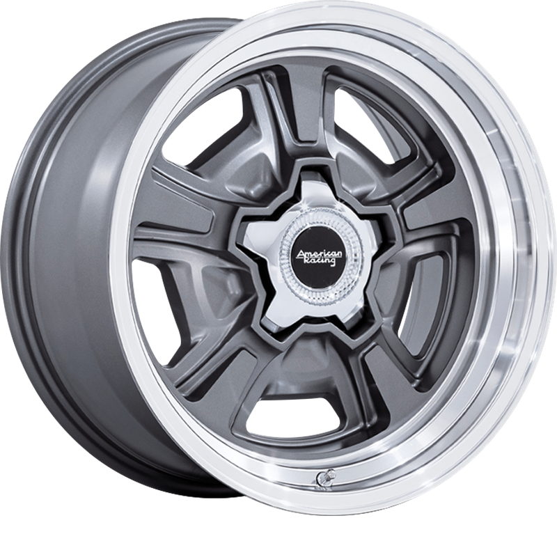 American Racing 18x8 VN517 Marauder Anthracite w/ Diamond Cut Lip +0mm