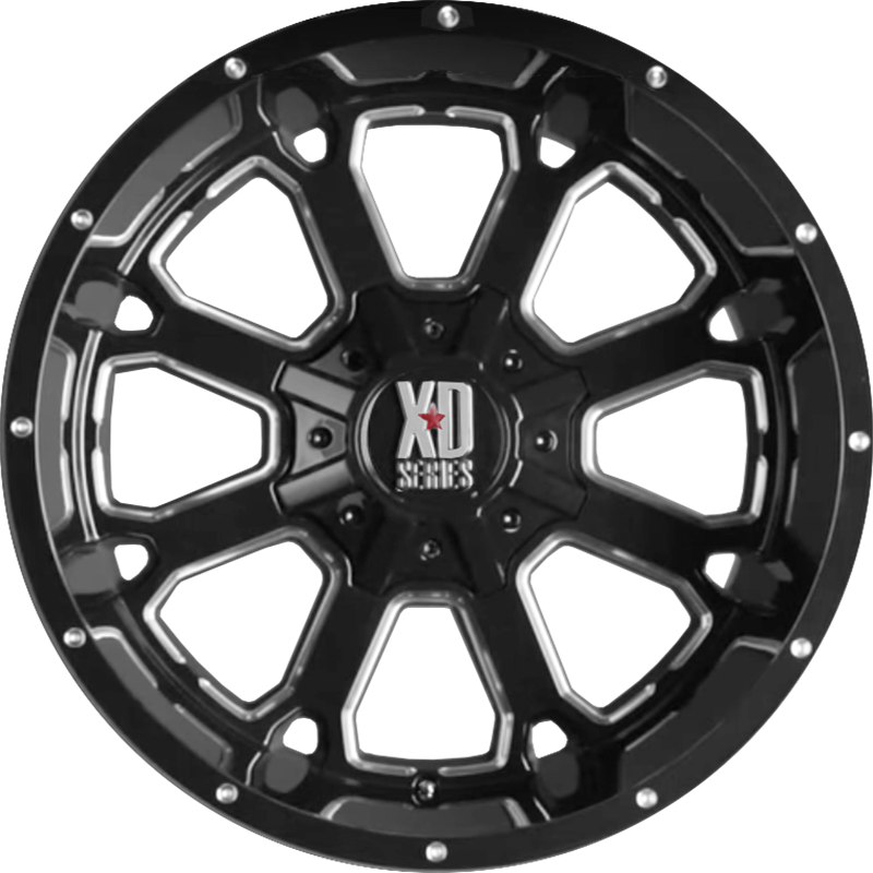 XD 20x9 XD825 Buck 25 Gloss Black Milled +0mm