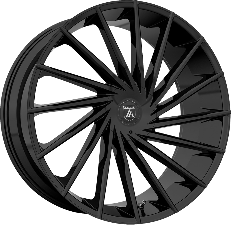 Asanti 20x8.5 ABL-18 Matar Gloss Black +30mm