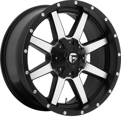 Fuel 17x9 D537 Maverick Matte Black w/ Machined Face -12mm