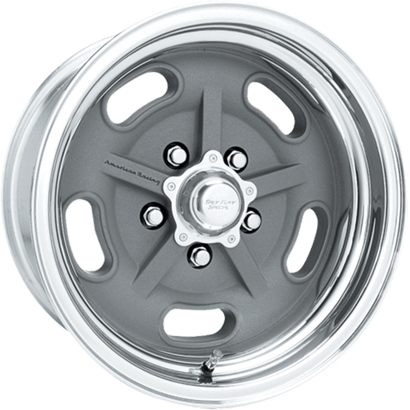 American Racing 17x7 VN470 Salt Flat Mag Gray Center w/ Polished Barrel +6mm