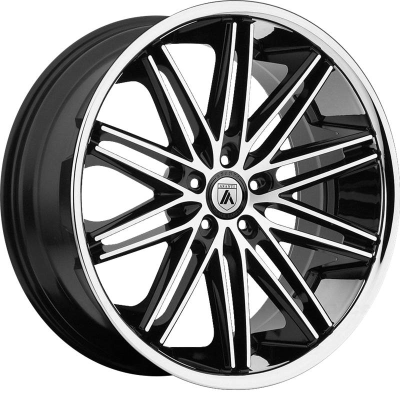 Asanti 20x8.5 ABL-10 Pollux Machined Face w/ Stainless Steel Lip +38mm