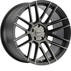 TSW 18x9.5 Mosport Matte Black w/ Machined Face and Dark Tint +20mm