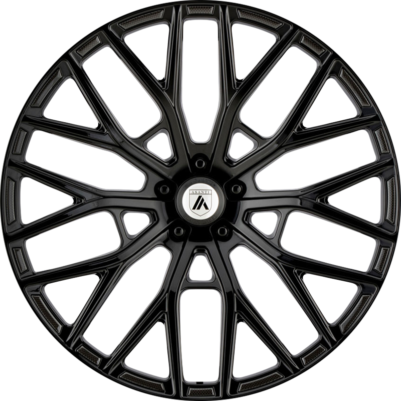 Asanti 20x10.5 ABL-21 Leo Gloss Black +45mm