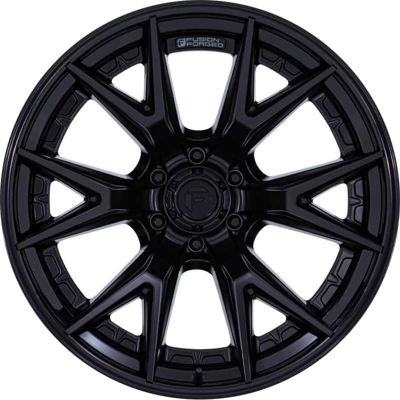 Fuel 20x9 FC402 Catalyst Matte Black w/ Gloss Black Lip +1mm