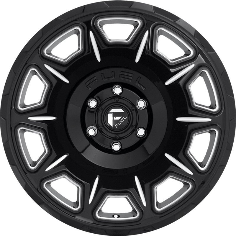 Fuel 17x9 D688 Vengeance Gloss Black Milled -12mm