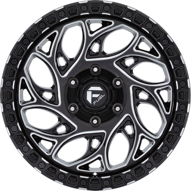 Fuel 17x9 D840 Runner OR Gloss Black Milled +1mm