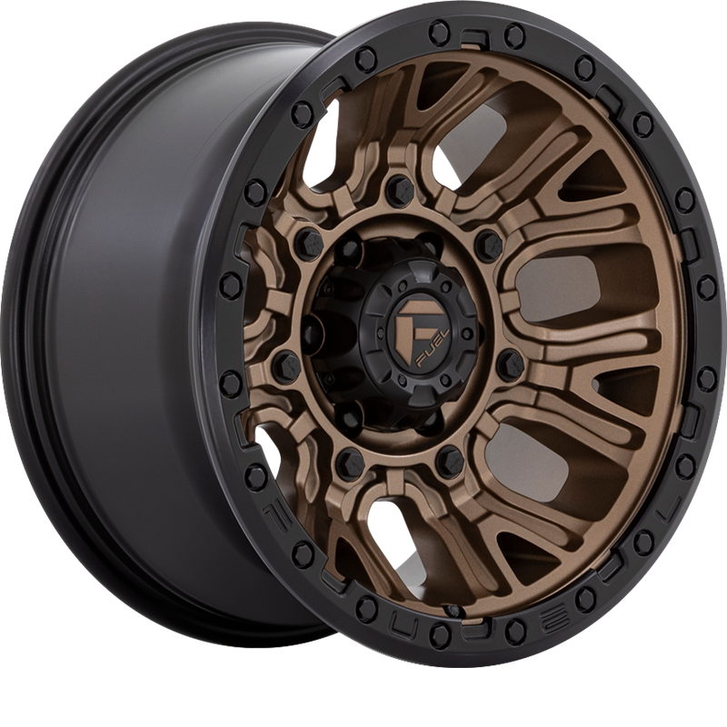 Fuel 20x10 D826 Traction Matte Bronze w/ Black Ring -18mm