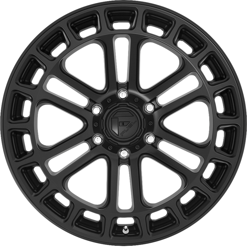 Fuel 17x9 D718 Heater Matte Black -12mm