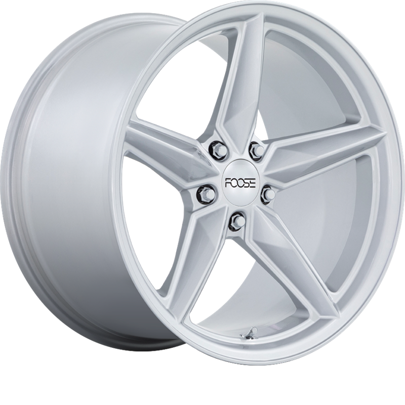 Foose 19x9.5 F174 CF8 Gloss Silver +17mm