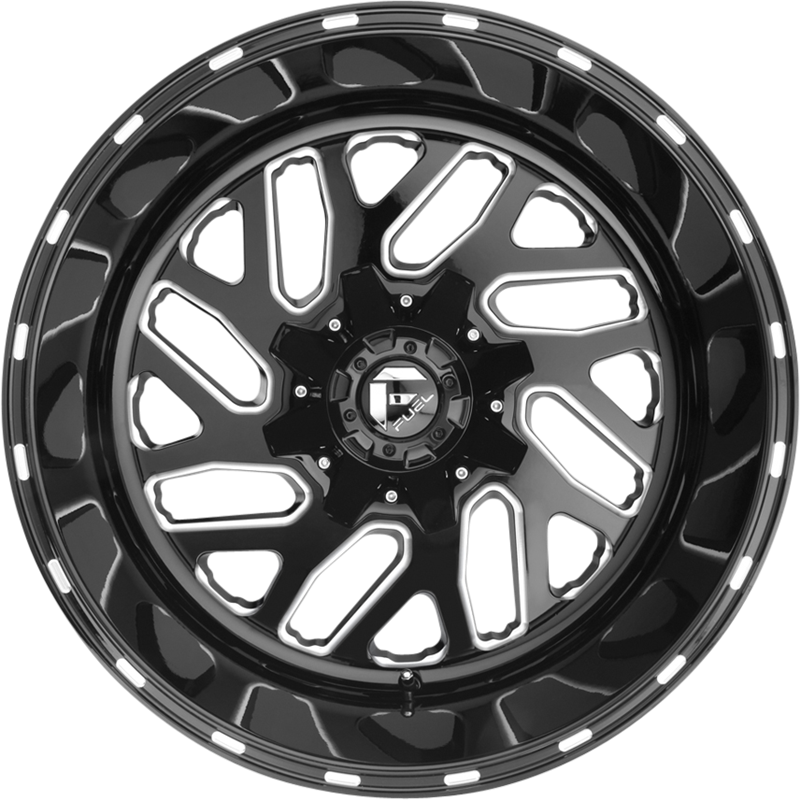 Fuel UTV 18x7 D581 Triton Gloss Black Milled +13mm