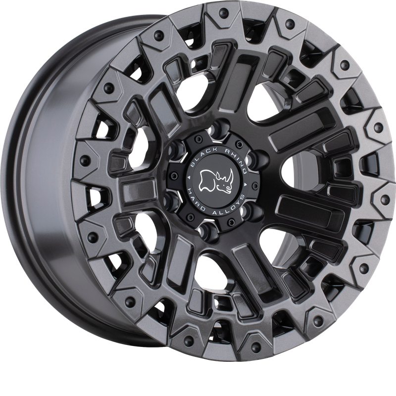 Black Rhino 17x9.5 Ozark Gloss Gunmetal +12mm