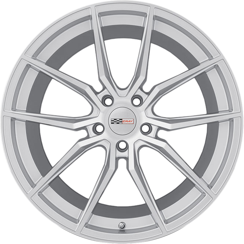 Cray 20x9 Spider Silver w/ Mirror Cut Face +38mm