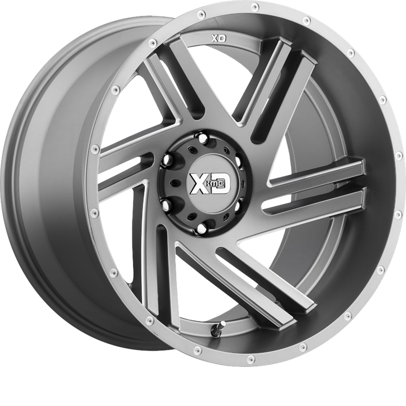 XD 17x9 XD835 Swipe Satin Gray Milled +18mm