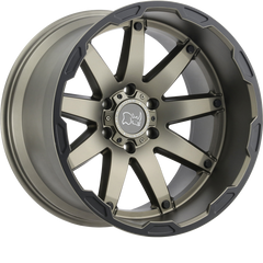 Black Rhino 18x9.5 Oceano Matte Bronze w/ Black Lip Edge -18mm