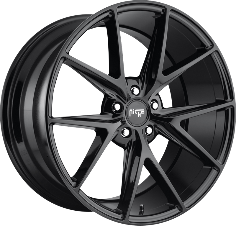 Niche 20x9 M119 Misano Gloss Black +35mm