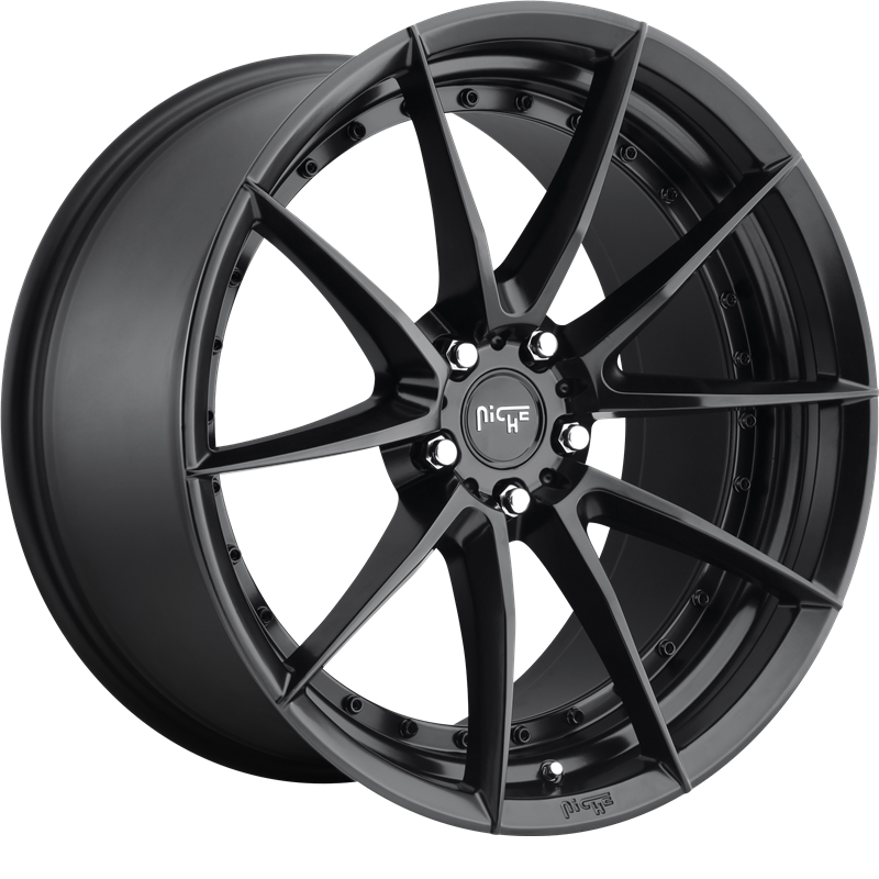 Niche 20x10.5 M196 Sector Matte Black +40mm