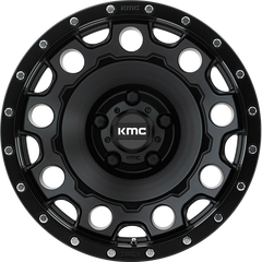 KMC 17x8.5 KM529 Holeshot Satin Black +34mm