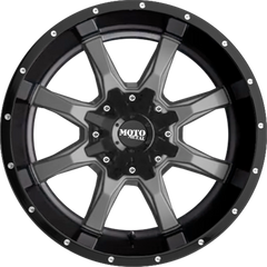 Moto Metal 20x9 MO970 Gloss Gray Center w/ Gloss Black Lip +0mm