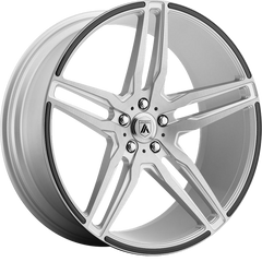 Asanti 19x9.5 ABL-12 Orion Brushed Silver w/ Carbon Fiber Insert +45mm