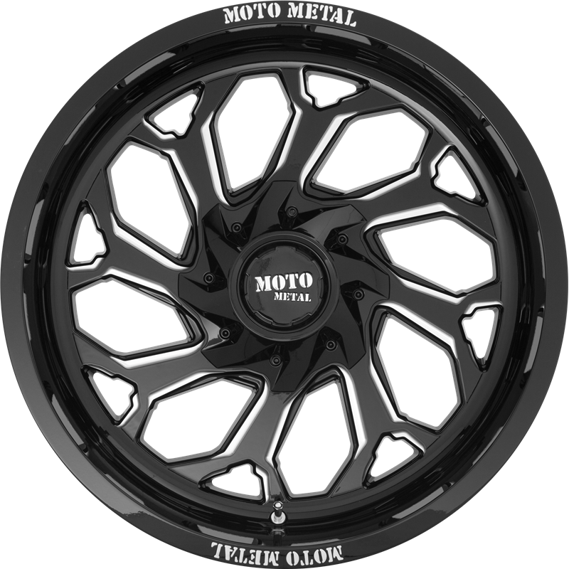 Moto Metal 20x10 MO999 Gloss Black Milled -18mm