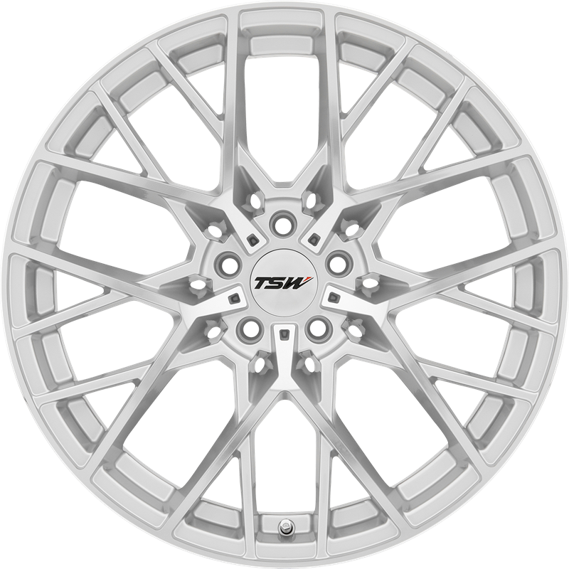 TSW 19x8.5 Sebring Silver w/ Mirror Cut Face +35mm