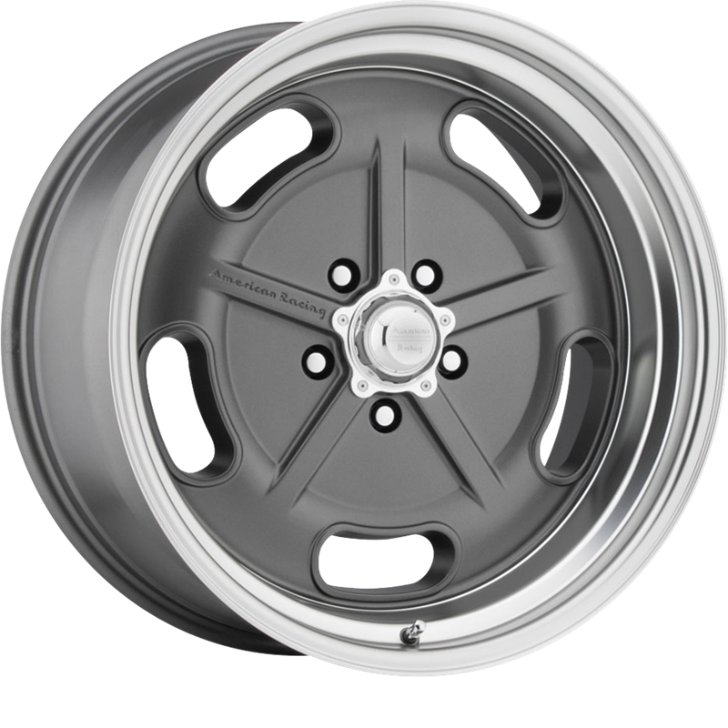 American Racing 17x7 VN511 Salt Flat Mag Gray w/ Diamond Cut Lip +0mm