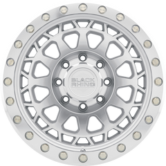 Black Rhino 17x9 Primm Silver Machined +0mm