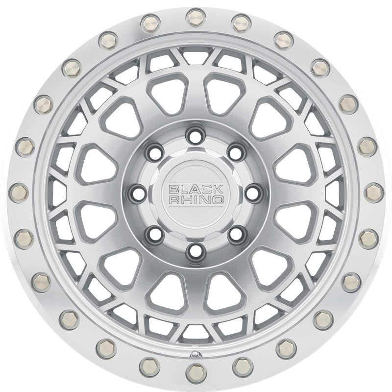 Black Rhino 18x9.5 Primm Silver Machined -12mm