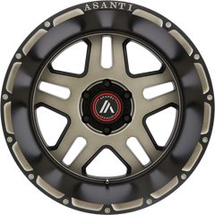 Asanti 20x12 AB809 Enforcer Matte Black w/ Machined Tint -44mm