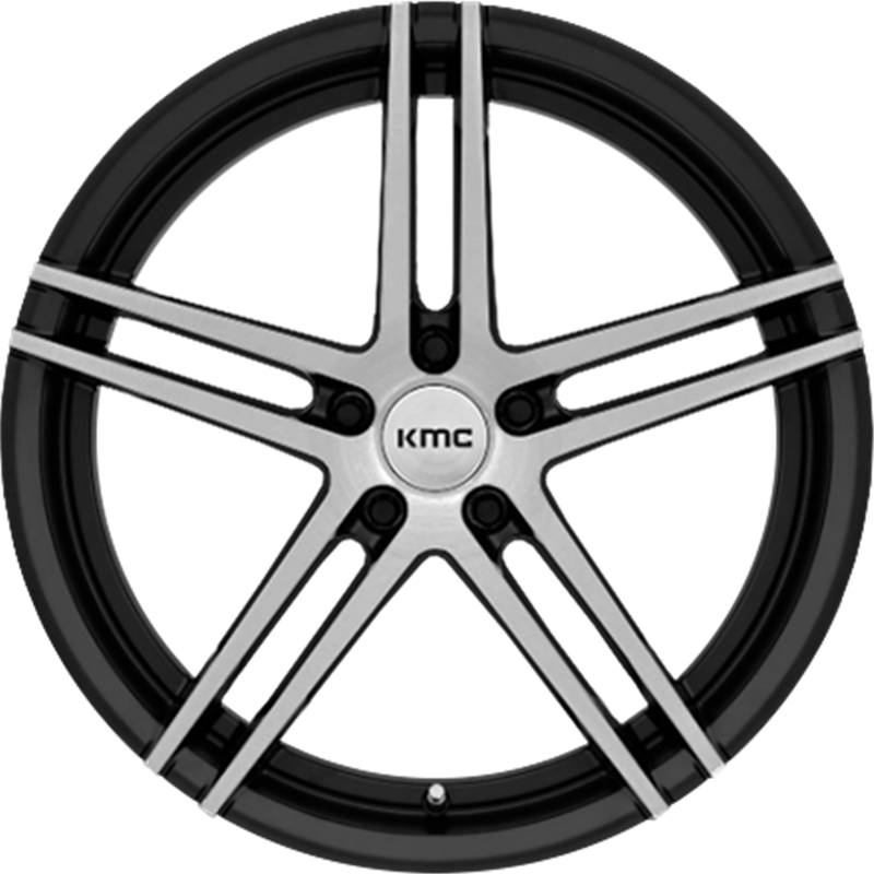 KMC 18x9.5 KM703 Monophonic Satin Black Brushed +45mm