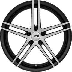 KMC 18x9.5 KM703 Monophonic Satin Black Brushed +45mm