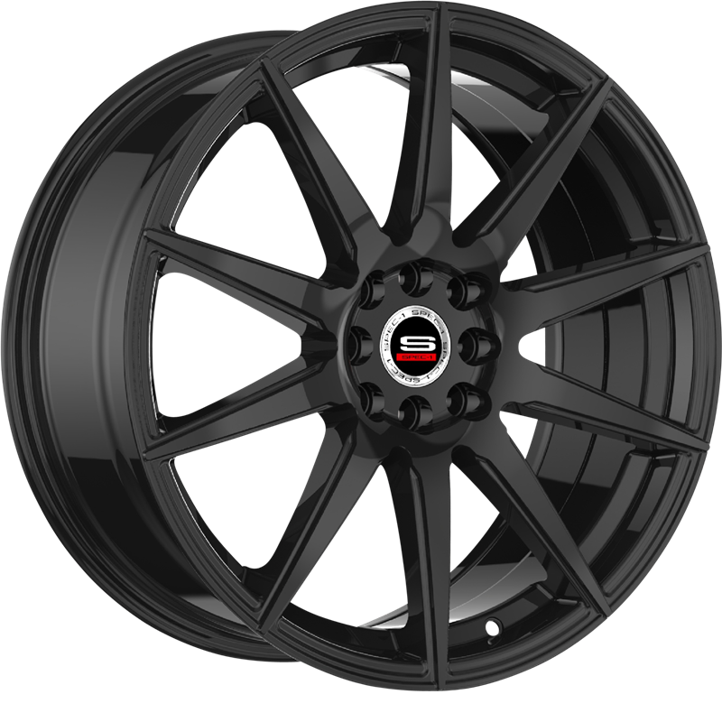 Spec-1 20x8.5 SP-51 Gloss Black +38mm