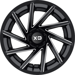 XD 20x10 XD834 Cyclone Satin Black Milled -18mm