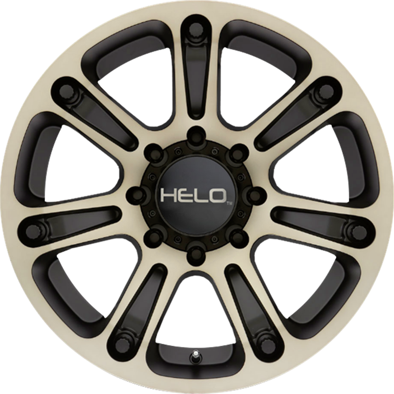 Helo 20x9 HE904 Satin Black Machined w/ Dark Tint -12mm