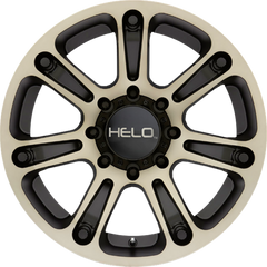 Helo 20x9 HE904 Satin Black Machined w/ Dark Tint -12mm