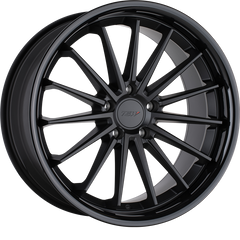 TSW 19x8.5 Marina Matte Black w/ Gloss Black Lip +20mm