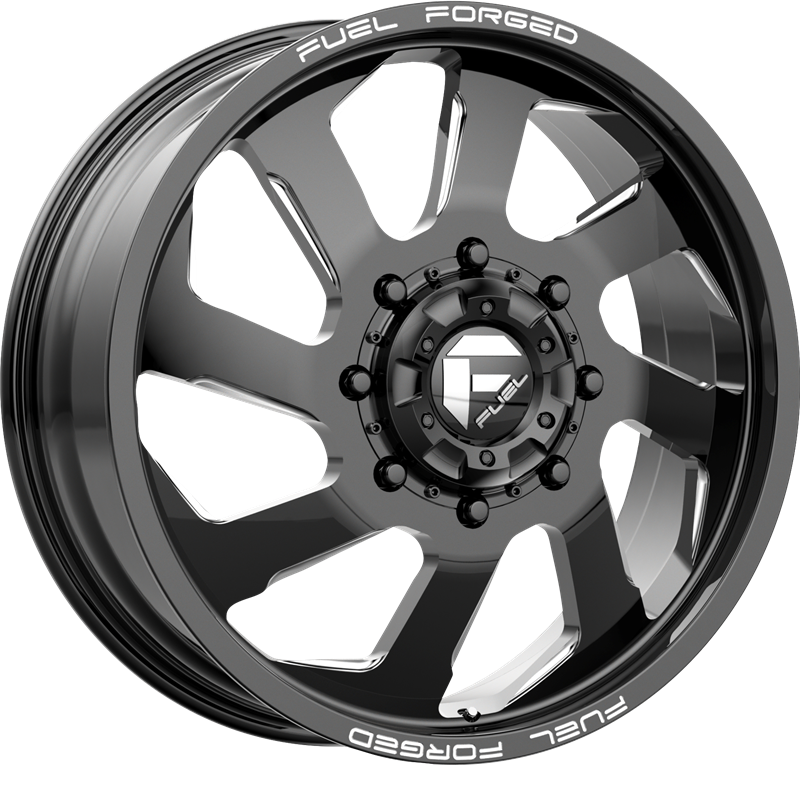 Fuel 20x8.25 DD39 FF39D Gloss Black Milled +105mm