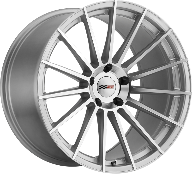 Cray 20x9 Mako Silver w/ Mirror Cut Face +38mm