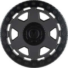 Mandrus 20x9 Forscher Matte Gunmetal w/ Black Lip Edge +10mm